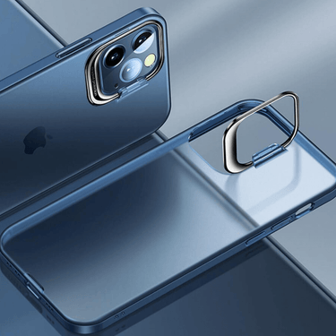 iPhone 12 Pro Max Compatible Case Cover With Invisible Bracket Protection-Blue